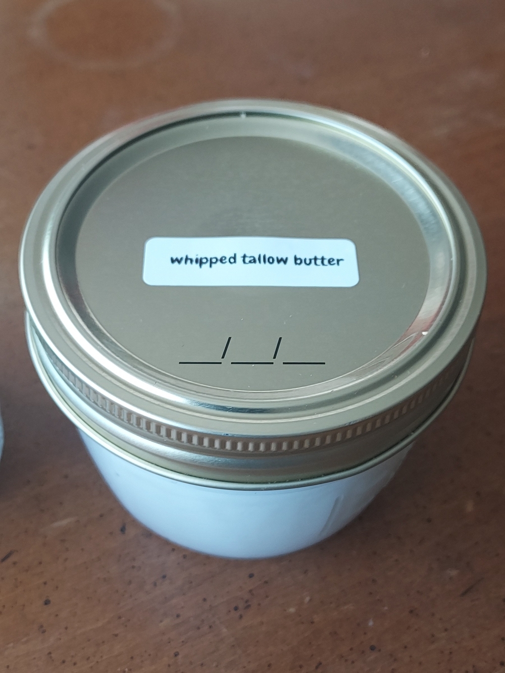 Hand Crafted Whipped Tallow Butter Jar